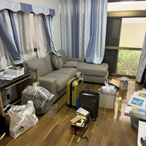 引っ越し不用品の回収 作業前